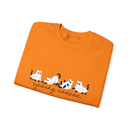 Spooky Season Cats Crewneck Sweatshirt