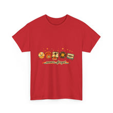 Retro Music Tee — "Never Forget" Vinyl, Cassette & CD Throwback Shirt