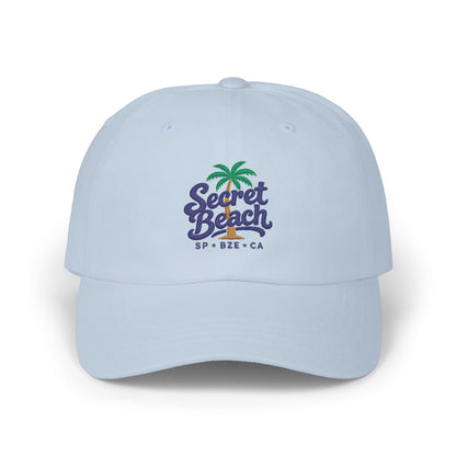 Secret Beach Dad Cap – Embroidered Palm Tree Baseball Hat