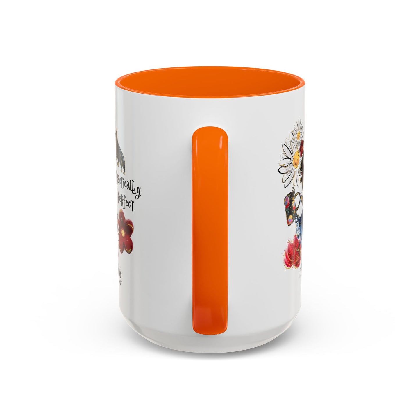 Customizable Accent Coffee Mug — 'Practically Perfect in Every Way'