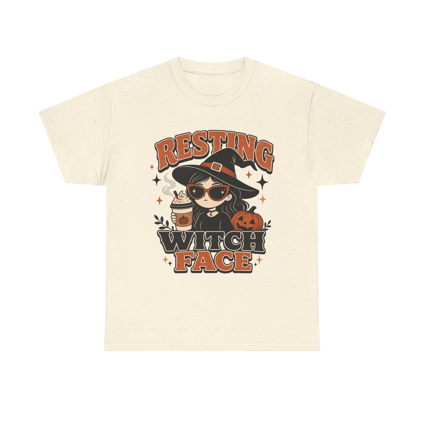 Resting Witch Face T-Shirt – Cute Halloween Witch Coffee Tee