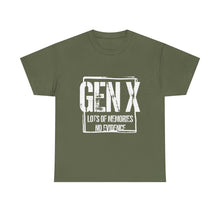 Gen X Tee — "Gen X: Lots of Memories, No Evidence" Vintage Retro Shirt