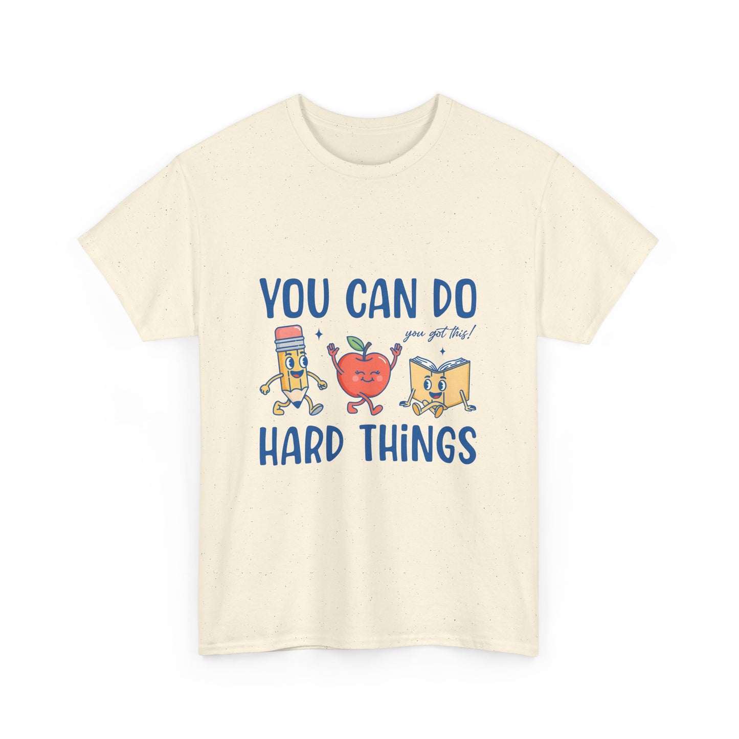"You Can Do Hard Things" Back to  School Tee with Cute Characters