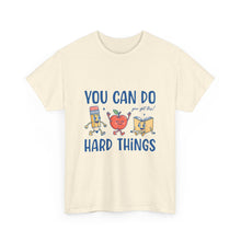"You Can Do Hard Things" Back to  School Tee with Cute Characters
