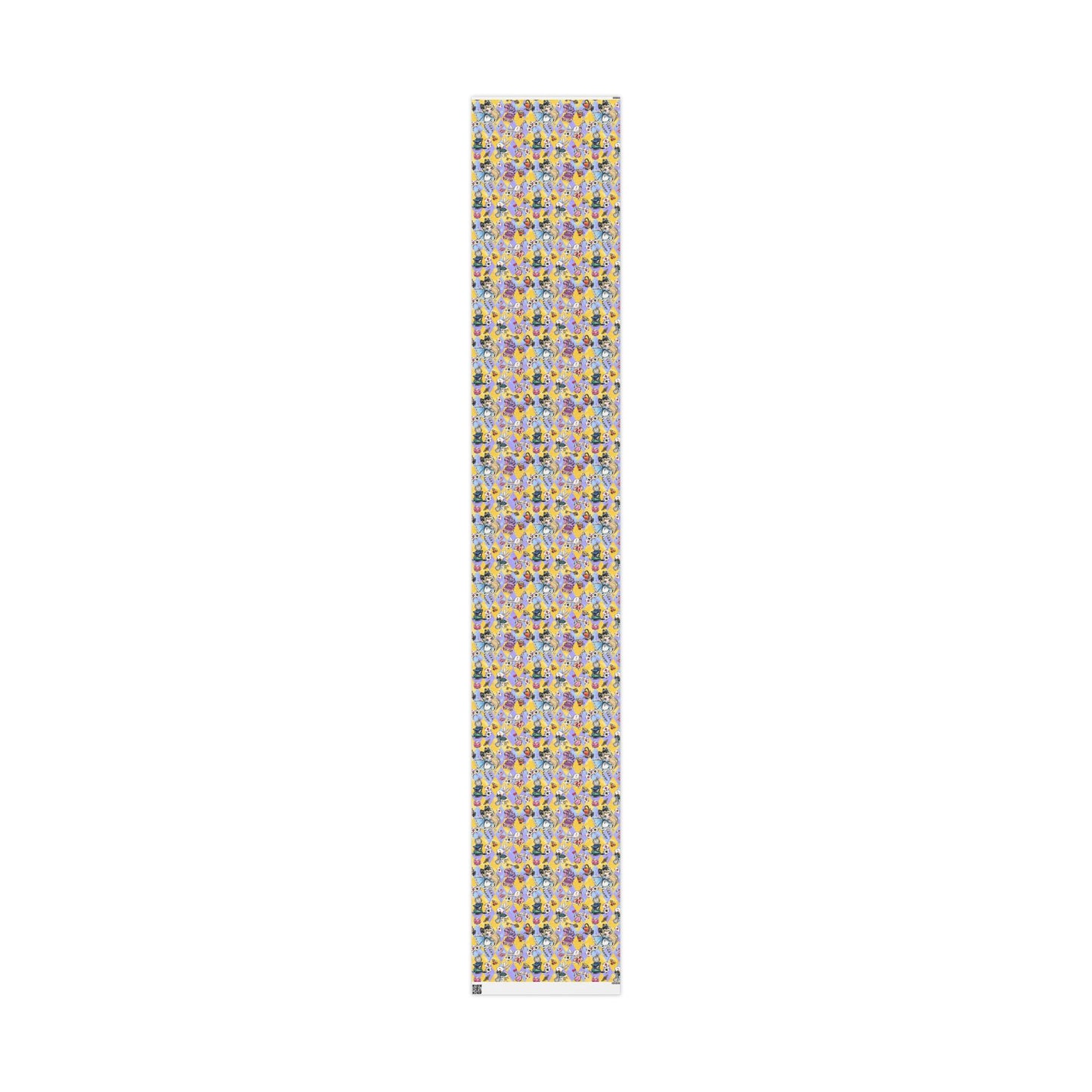 Alice in Wonderland Patterned Gift Wrap (Clocks, Teacups & Playing Cards)