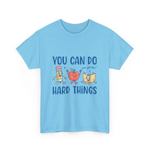 "You Can Do Hard Things" Back to  School Tee with Cute Characters