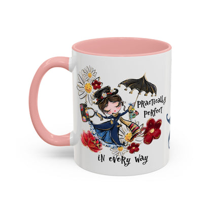 Accent Coffee Mug — 'Practically Perfect in Every Way'
