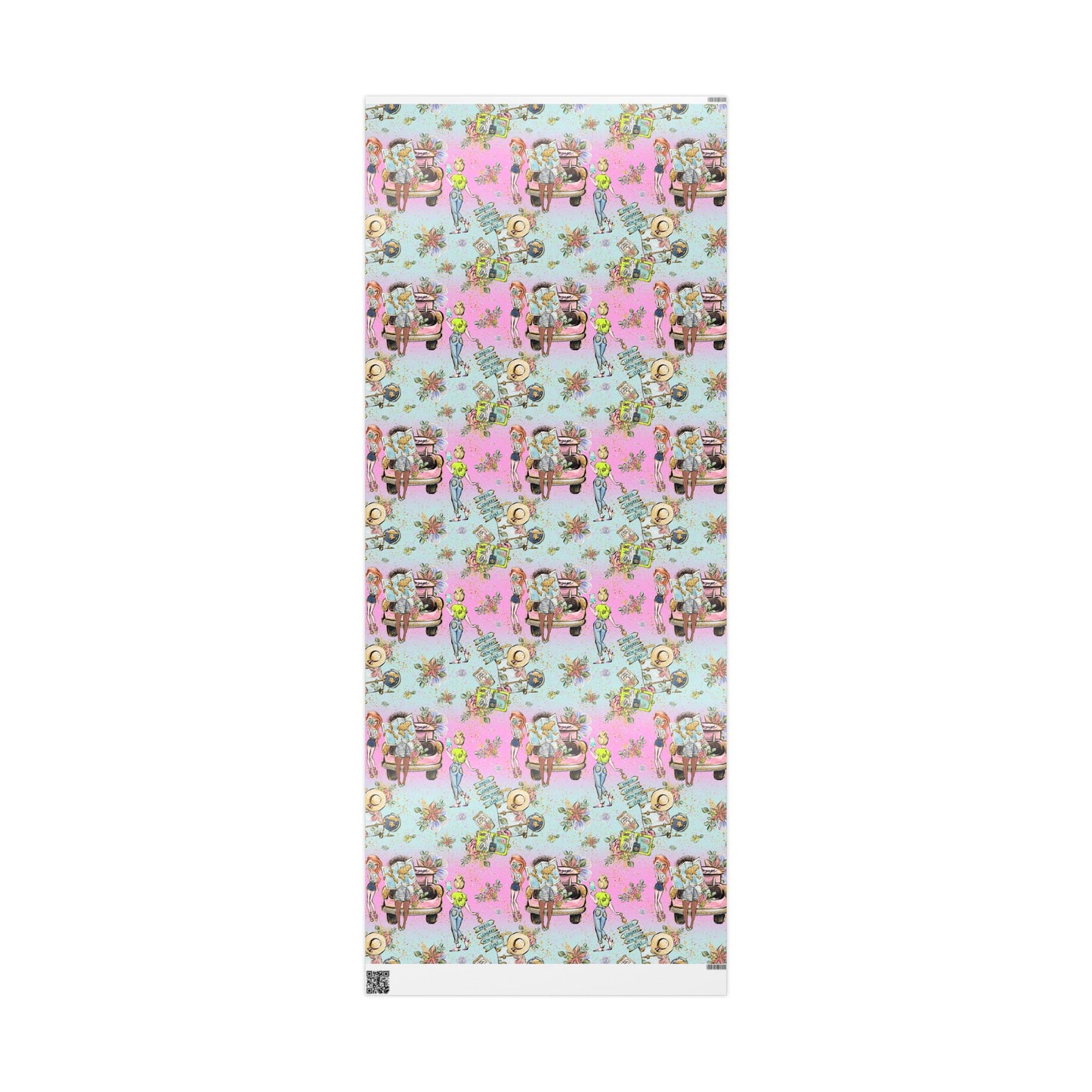 Wanderlust Wrapping Paper - Fun travel Gift Wrap