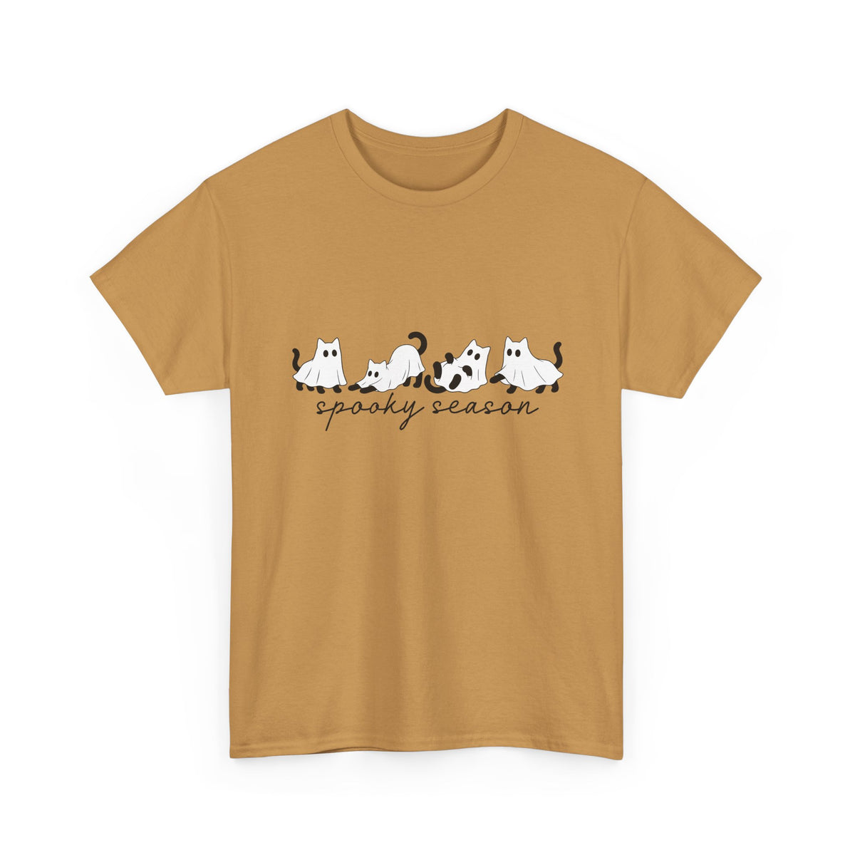 Spooky Season Cat Tee — Cute Ghost Cats "spooky season" Halloween Shirt