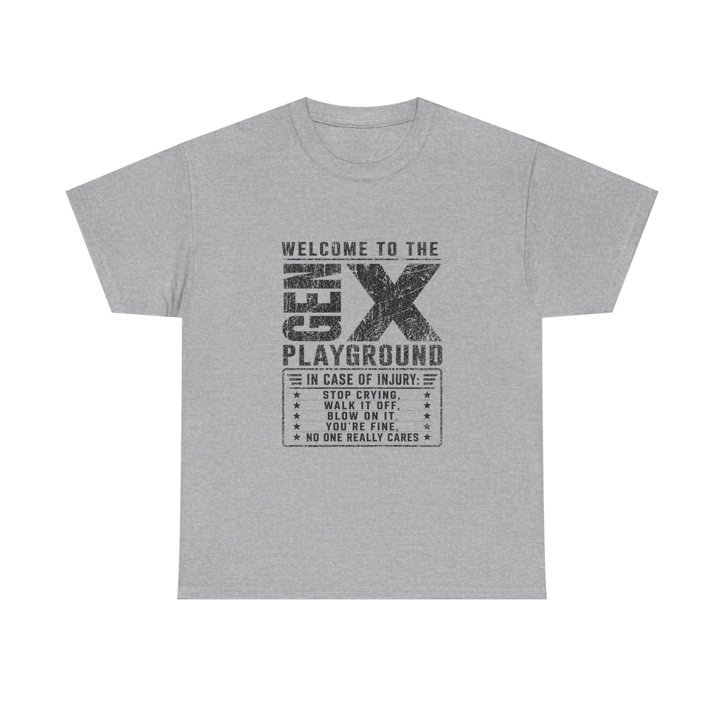 T-Shirt — 'Welcome to the Gen X Playground' Graphic Tee