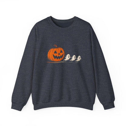Halloween Pumpkin & Ghosts Crewneck Sweatshirt