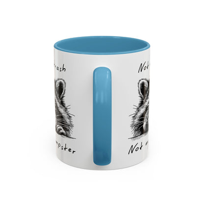 Not My Trash Not My Dumpster Raccoon Accent Coffee Mug