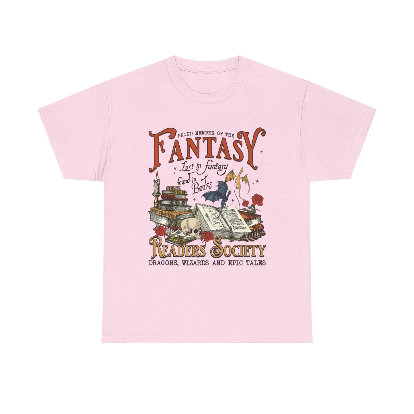 Fantasy Reader Society T-Shirt Booklover Tee