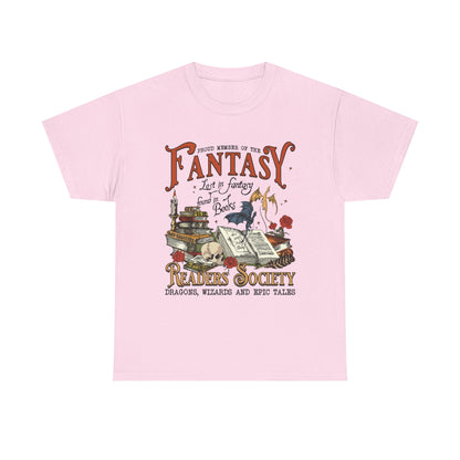 Fantasy Reader Society T-Shirt Booklover Tee