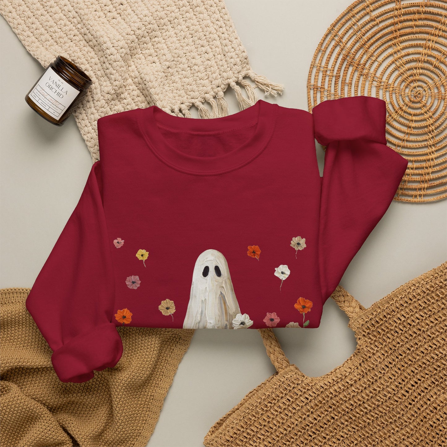 Ghost in Wildflowers Crewneck Sweatshirt