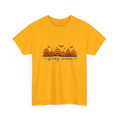 Spooky Season Pumpkin Tee — Cute Jack-o'-Lanterns & Bats Halloween T-Shirt