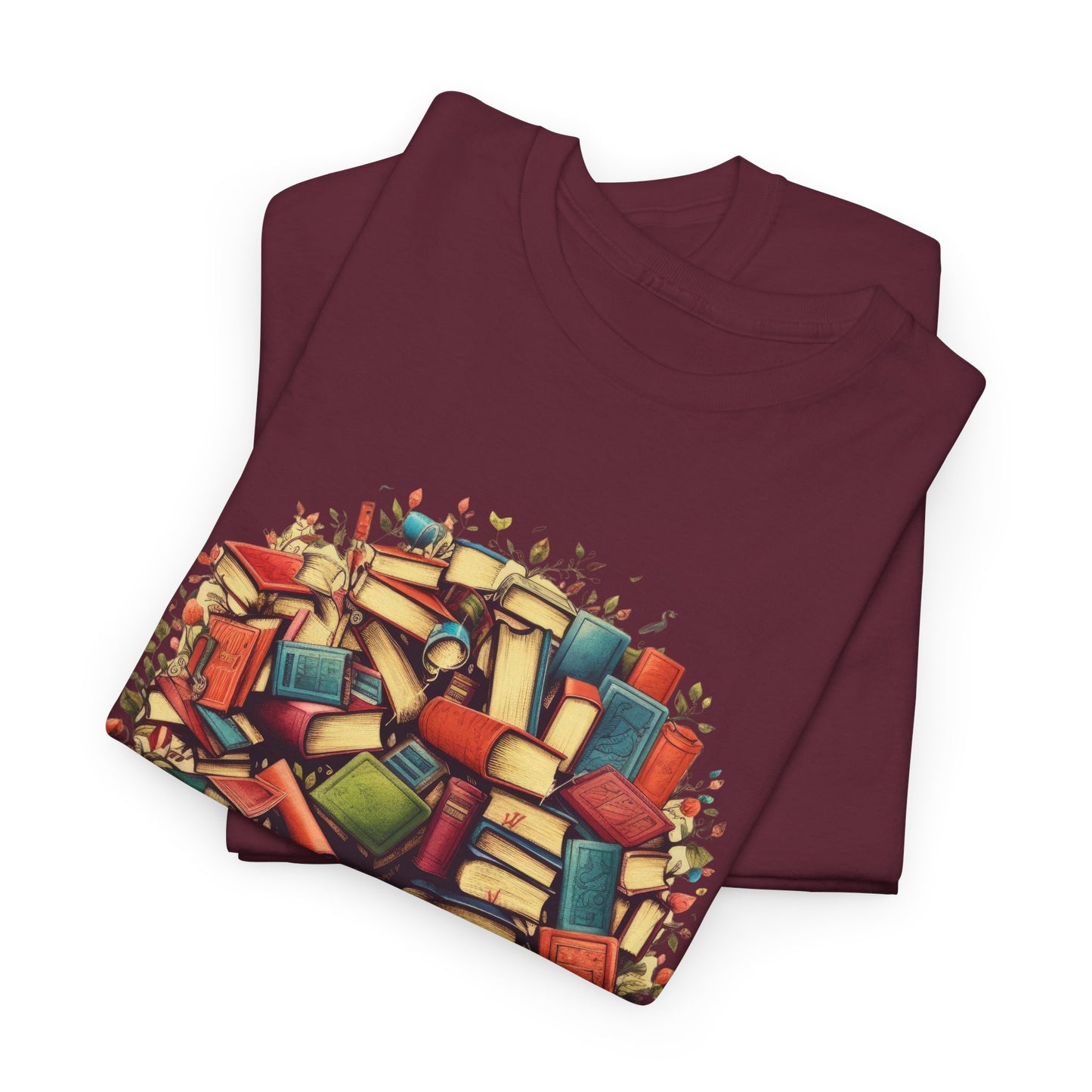 Book Tree T-Shirt – Literary Tree of Books Graphic Tee for Book Lovers