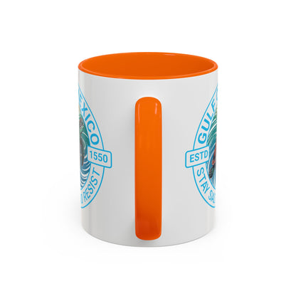Customizable Gulf of Mexico Turtle Coffee Mug — "Stay Salty and Resist" Accent Ceramic Mug