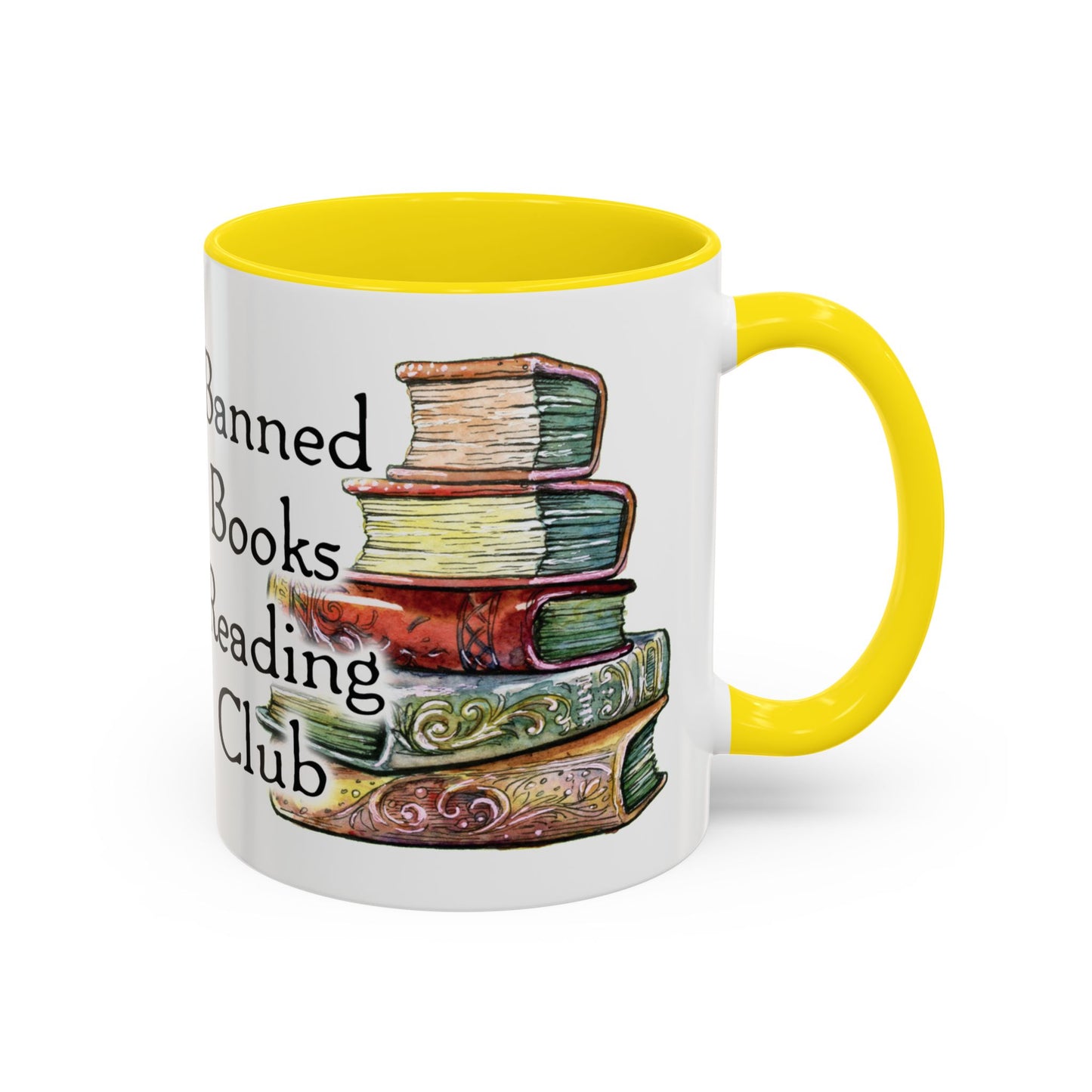 Banned Books Reading Club - Accent Coffee Mug (11, 15oz)