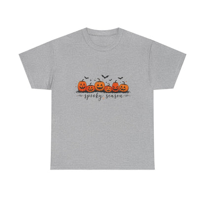 Spooky Season Pumpkin Tee — Cute Jack-o'-Lanterns & Bats Halloween T-Shirt