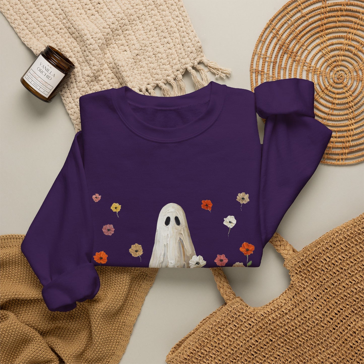 Ghost in Wildflowers Crewneck Sweatshirt