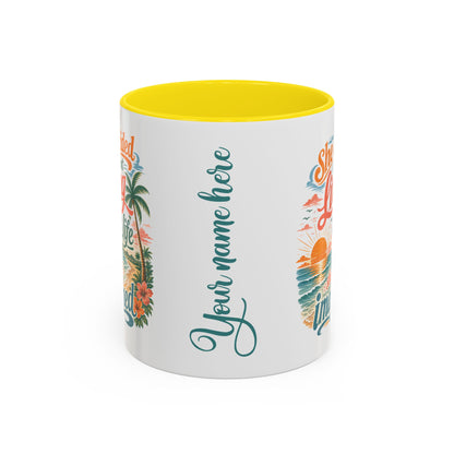 *Customizable* Living the Life Coffee Mug — "She Decided to Start Living the Life She Had Imagined"