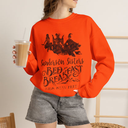 Sanderson Sisters Bed & Breakfast Crewneck Sweatshirt -  Witchy Graphic Pullover