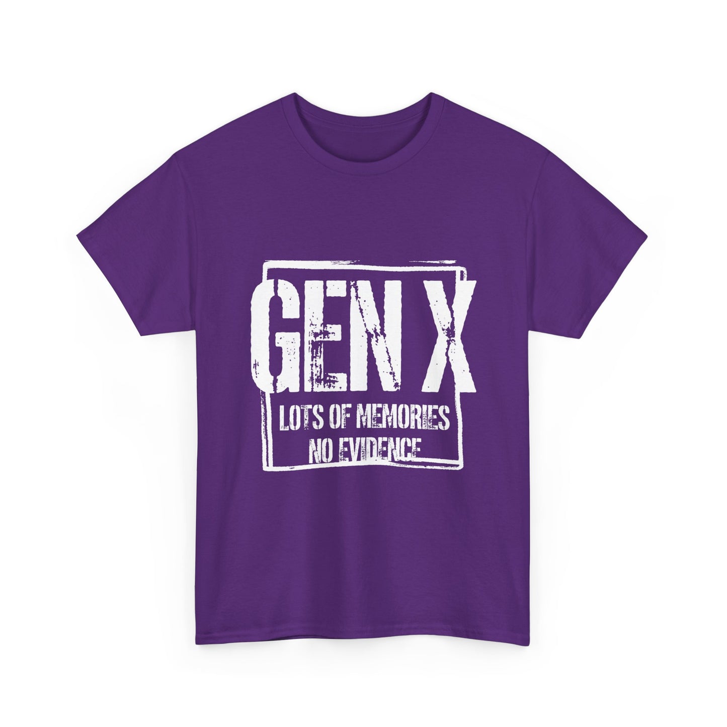 Gen X Tee — "Gen X: Lots of Memories, No Evidence" Vintage Retro Shirt