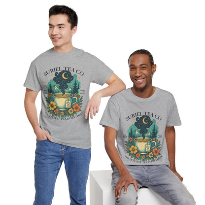 Suriel Tea Co. Vintage Tea Cup T-Shirt  Graphic Tee