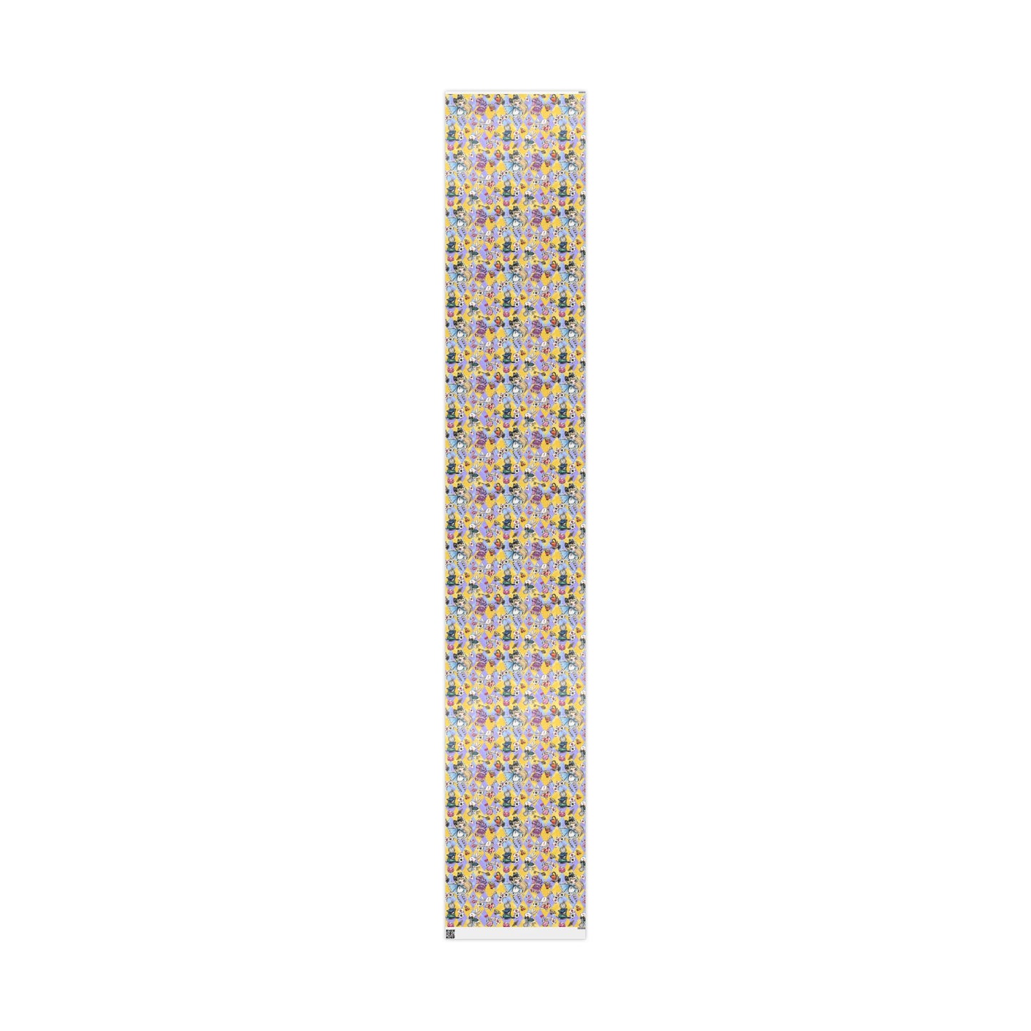 Alice in Wonderland Patterned Gift Wrap (Clocks, Teacups & Playing Cards)