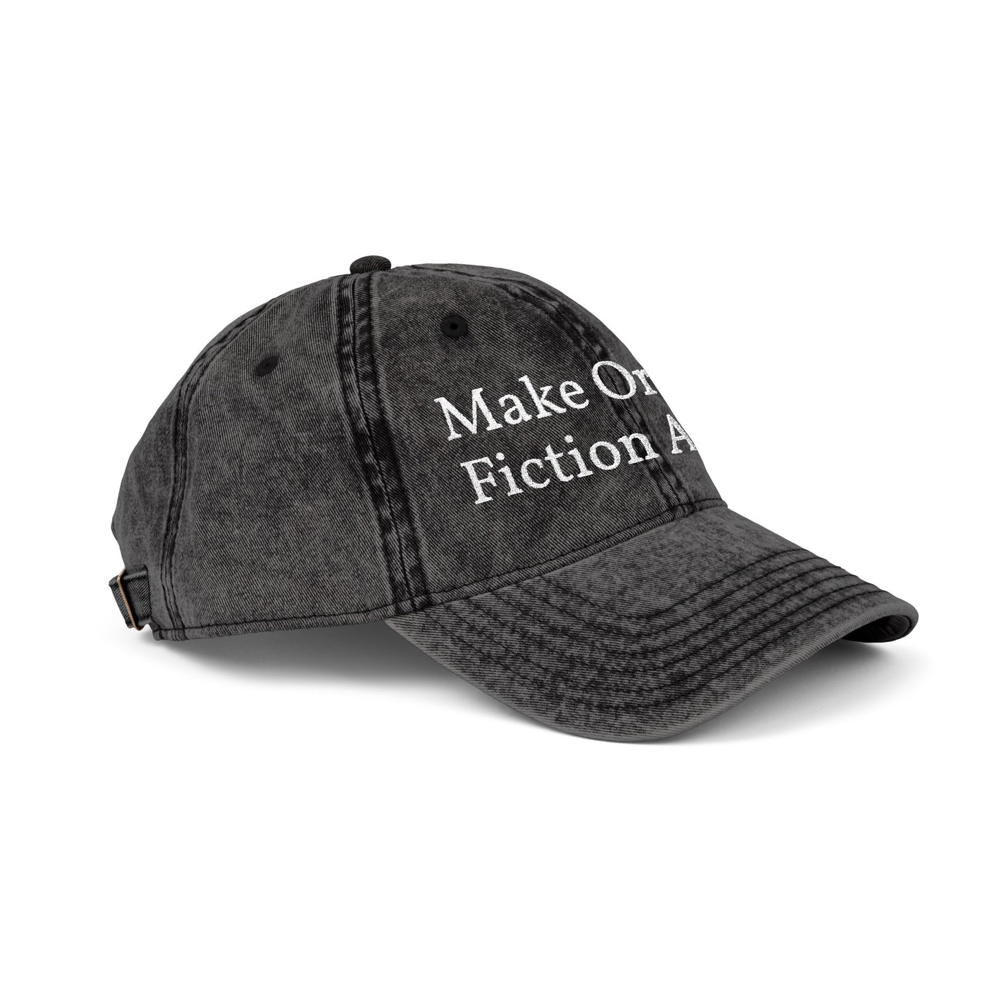 Make Orwell Fiction Again Embroidered Vintage Cap