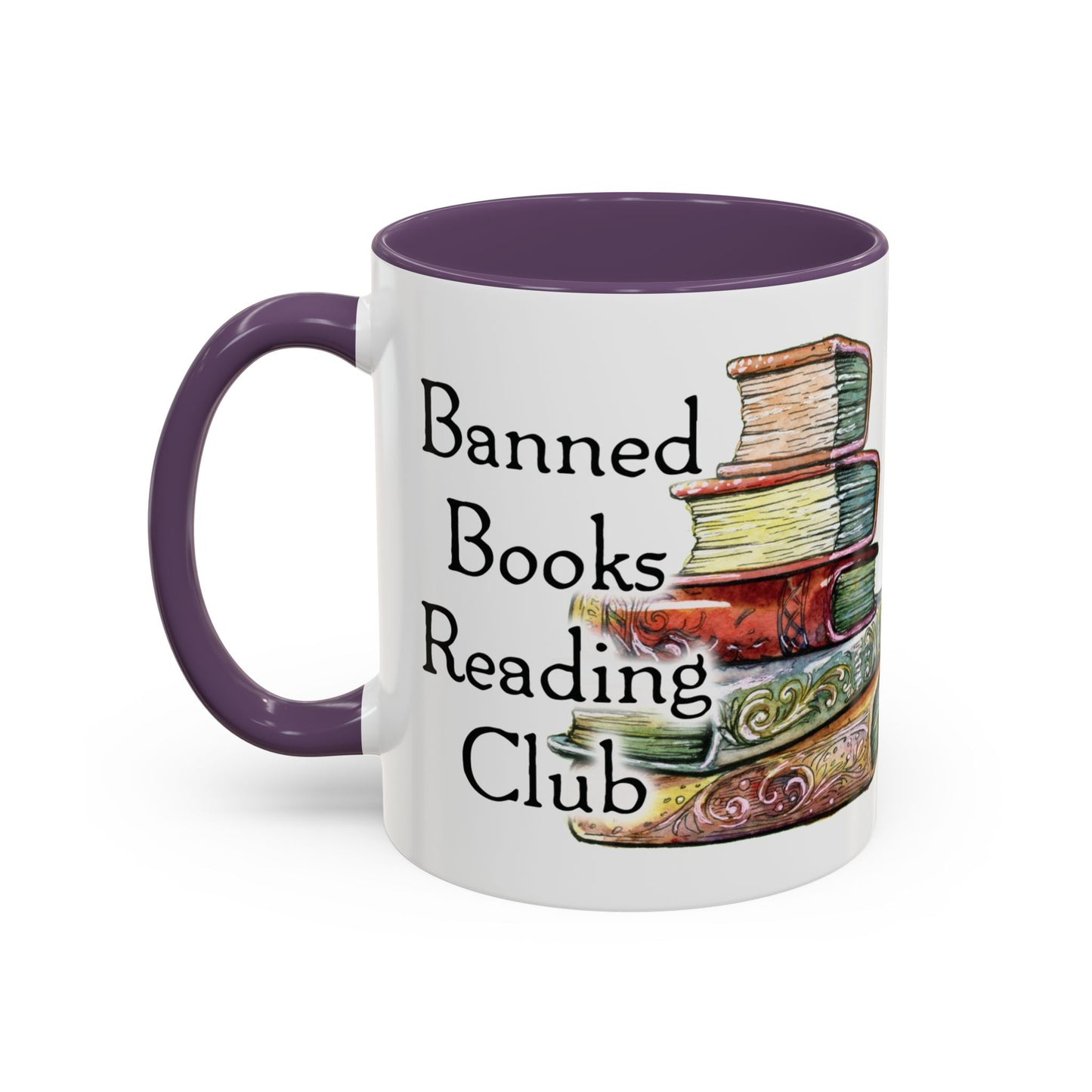 Banned Books Reading Club - Accent Coffee Mug (11, 15oz)