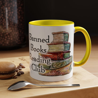 Banned Books Reading Club - Accent Coffee Mug (11, 15oz)