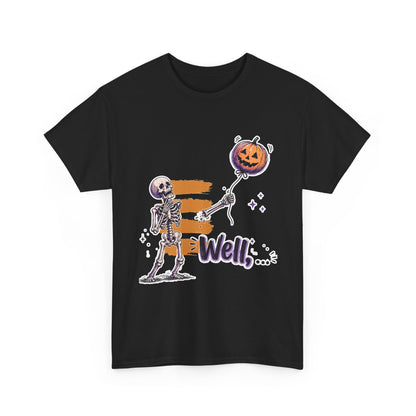 Funny Skeleton (Clean) - Well... Unisex Heavy Cotton Tee