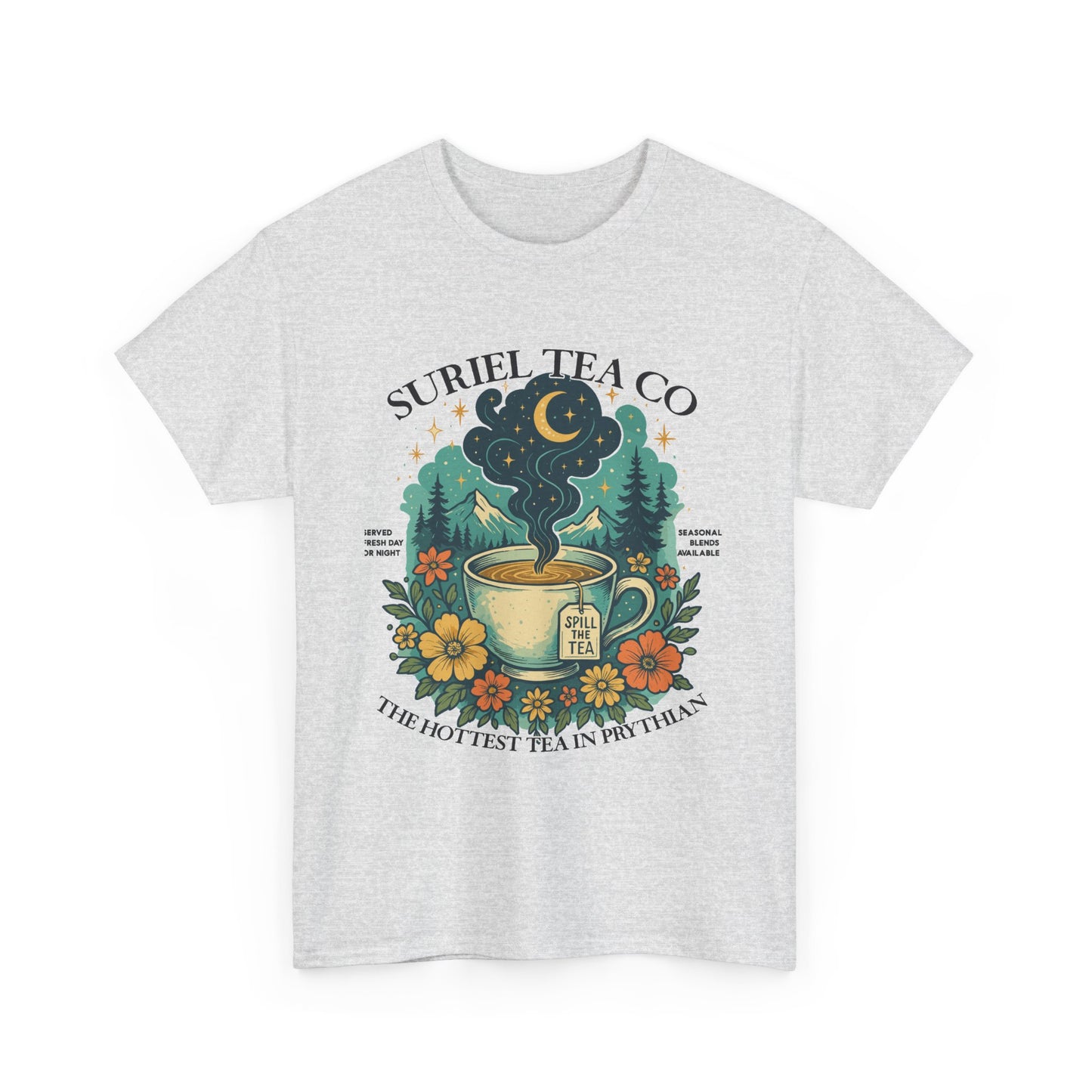 Suriel Tea Co. Vintage Tea Cup T-Shirt  Graphic Tee
