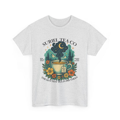 Suriel Tea Co. Vintage Tea Cup T-Shirt  Graphic Tee