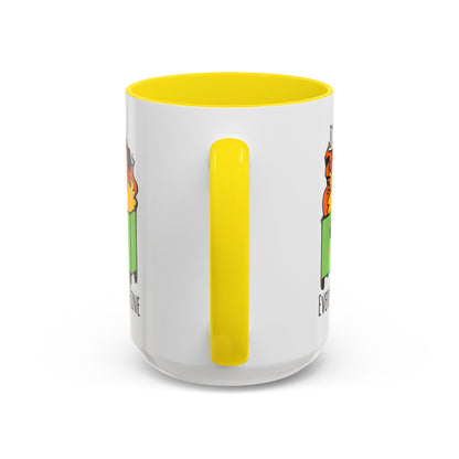 Customizable It's fine, I'm fine, Everything's Fine - Accent Coffee Mug (11, 15oz)