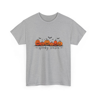 Spooky Season Pumpkin Tee — Cute Jack-o'-Lanterns & Bats Halloween T-Shirt