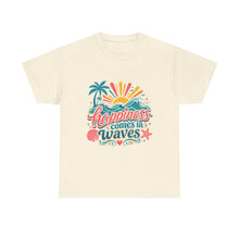 Happiness Comes in Waves T-Shirt — Beachy Summer Graphic Tee