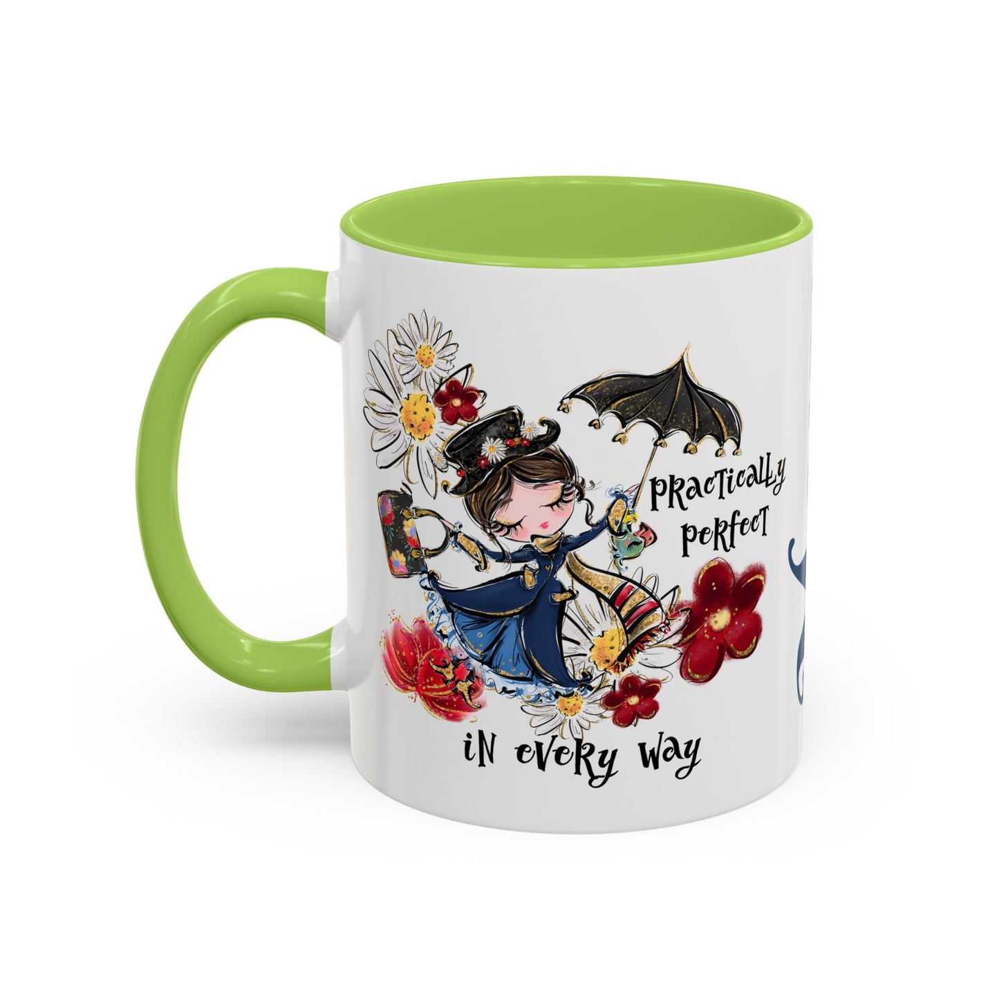 Accent Coffee Mug — 'Practically Perfect in Every Way'