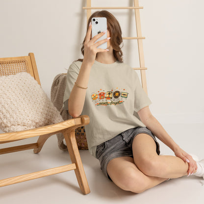 Retro Music Tee — "Never Forget" Vinyl, Cassette & CD Throwback Shirt