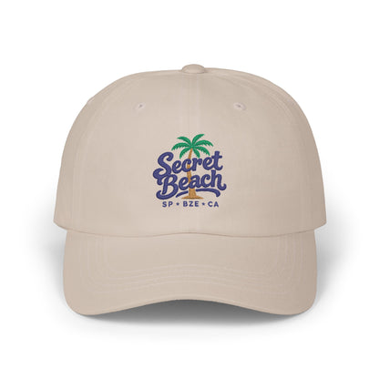Secret Beach Dad Cap – Embroidered Palm Tree Baseball Hat