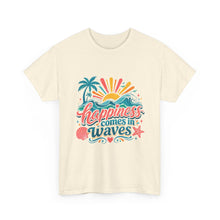 Happiness Comes in Waves T-Shirt — Beachy Summer Graphic Tee