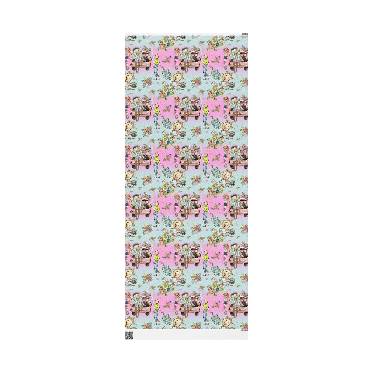 Wanderlust Wrapping Paper - Fun travel Gift Wrap