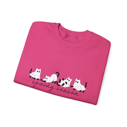Spooky Season Cats Crewneck Sweatshirt