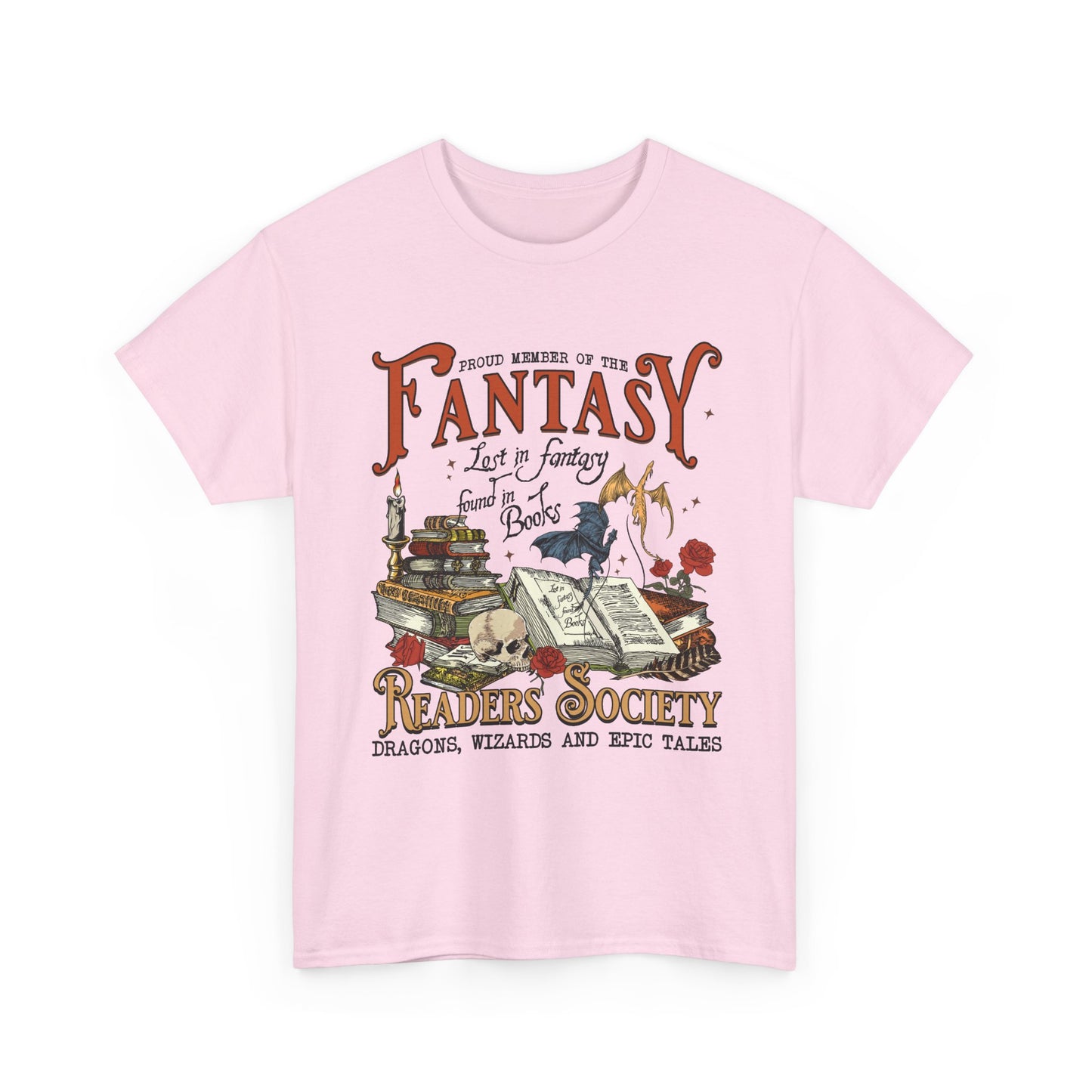 Fantasy Reader Society T-Shirt Booklover Tee