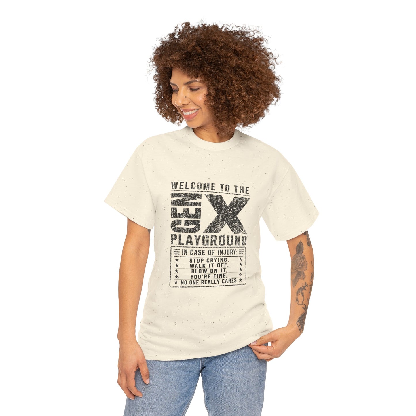 T-Shirt — 'Welcome to the Gen X Playground' Graphic Tee