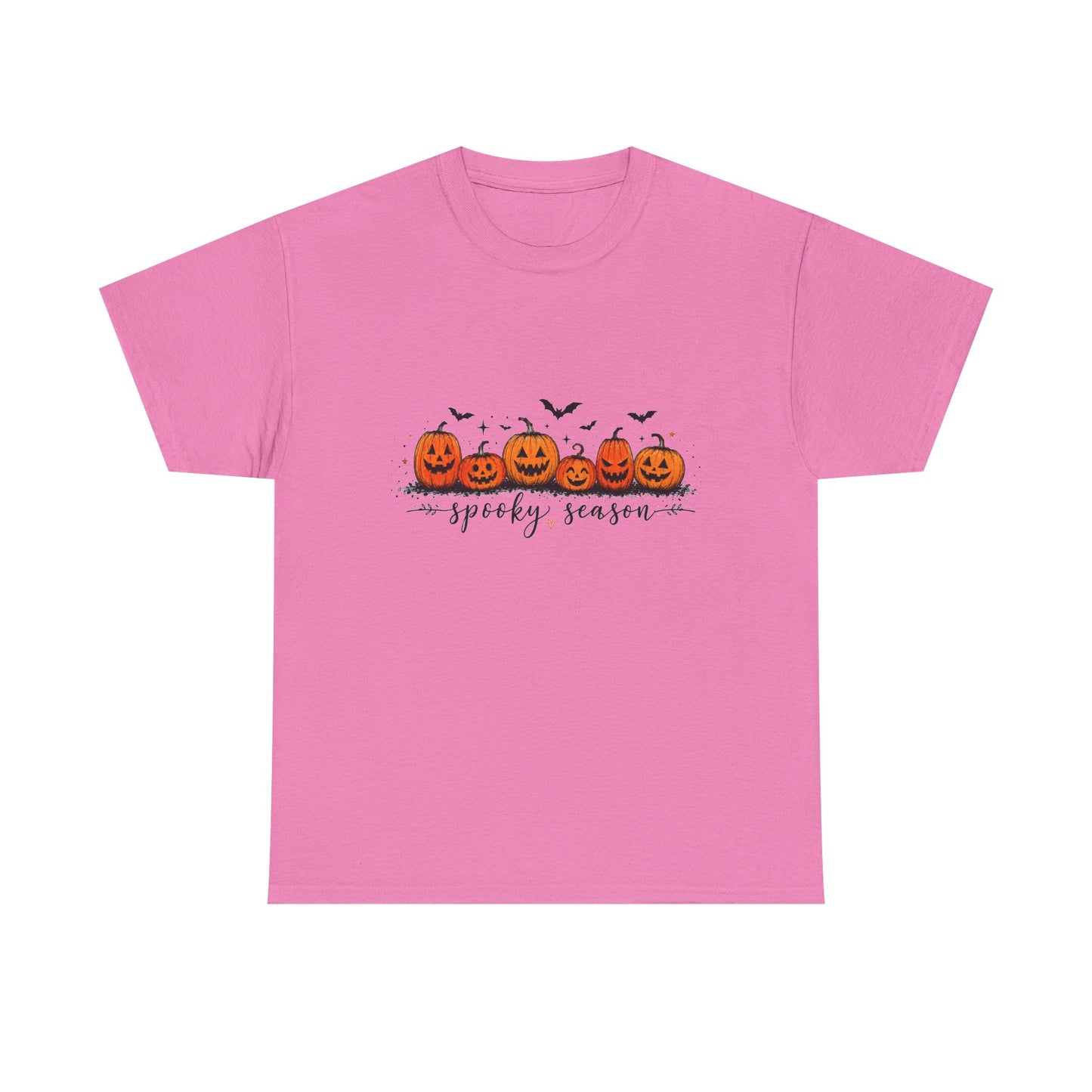 Spooky Season Pumpkin Tee — Cute Jack-o'-Lanterns & Bats Halloween T-Shirt