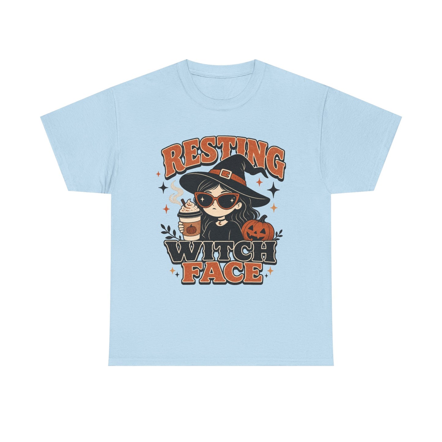 Resting Witch Face T-Shirt – Cute Halloween Witch Coffee Tee