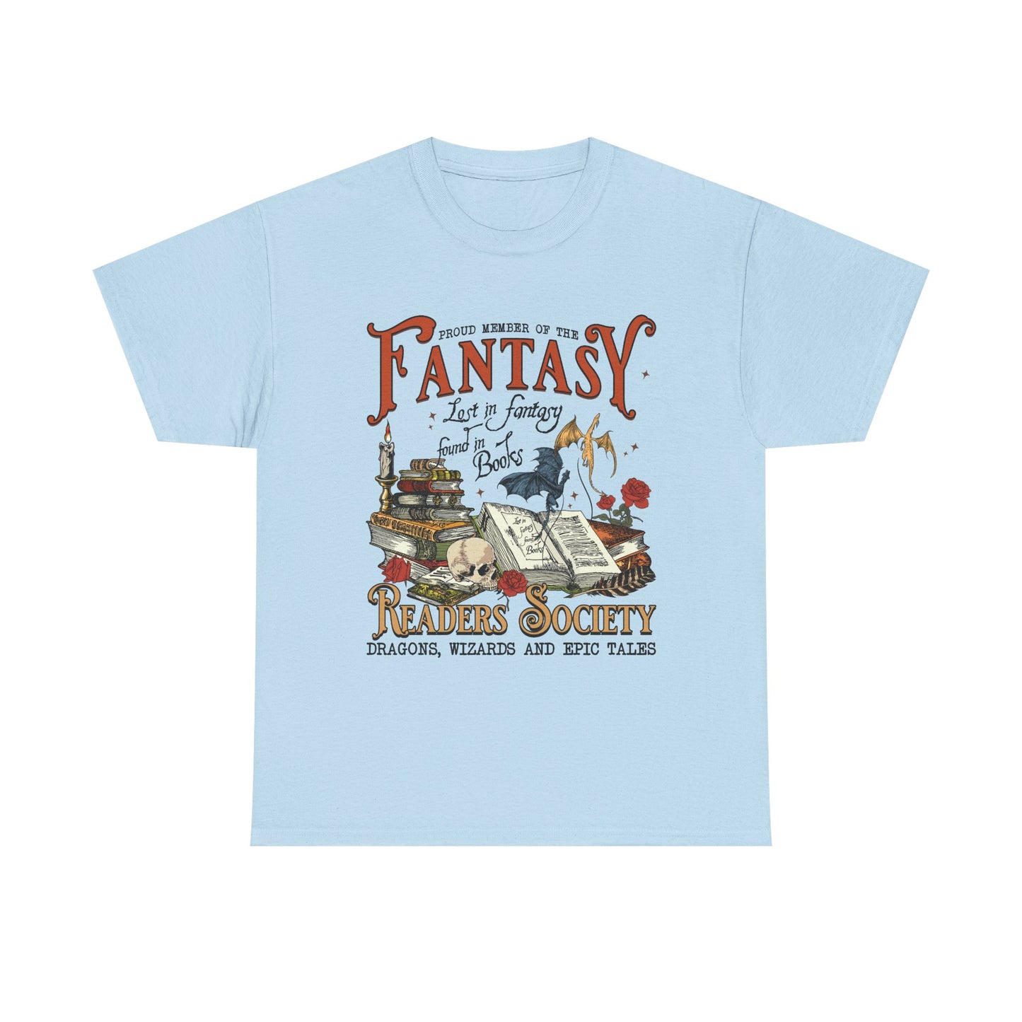 Fantasy Reader Society T-Shirt Booklover Tee